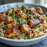 One-Pan Honey BBQ Chicken Rice