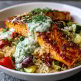 Crispy Rice Salmon Bowl