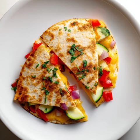Cheese Vegetable Toasted Tortillas