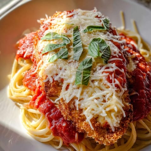 Crispy Breaded Chicken Parmesan