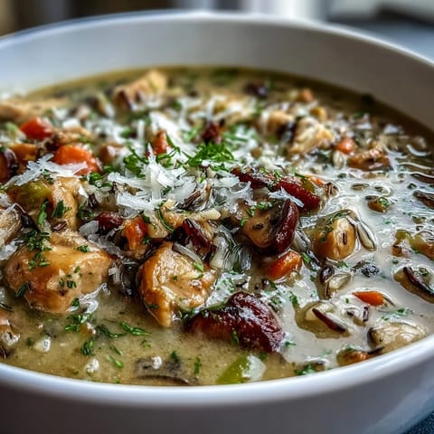 Parmesan Mushroom Chicken Wild Rice