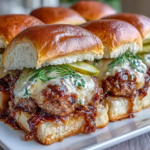 Golden-brown Touchdown Brat Sliders on a platter, showcasing beer cheese sauce and caramelized onions.