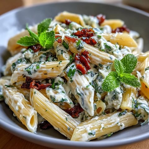 Creamy pea and ricotta pasta with mint, topped with Parmesan, in a bright spring dish perfect for dinner.