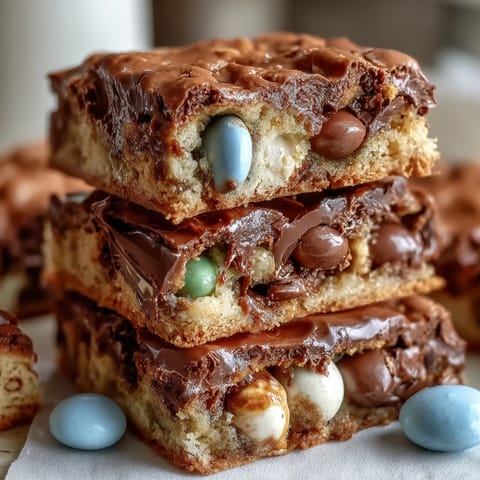 Cadbury Egg Cookie Bars