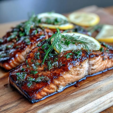 Cedar Plank Salmon with Lemon Dill sizzling on a cedar plank, infused with zesty lemon and fresh dill, ready to serve at your summer cookout.