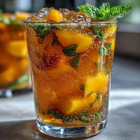 Mango Peach Sparkling Tea