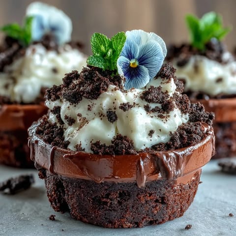 Mother's Day Flower Pot Brownies