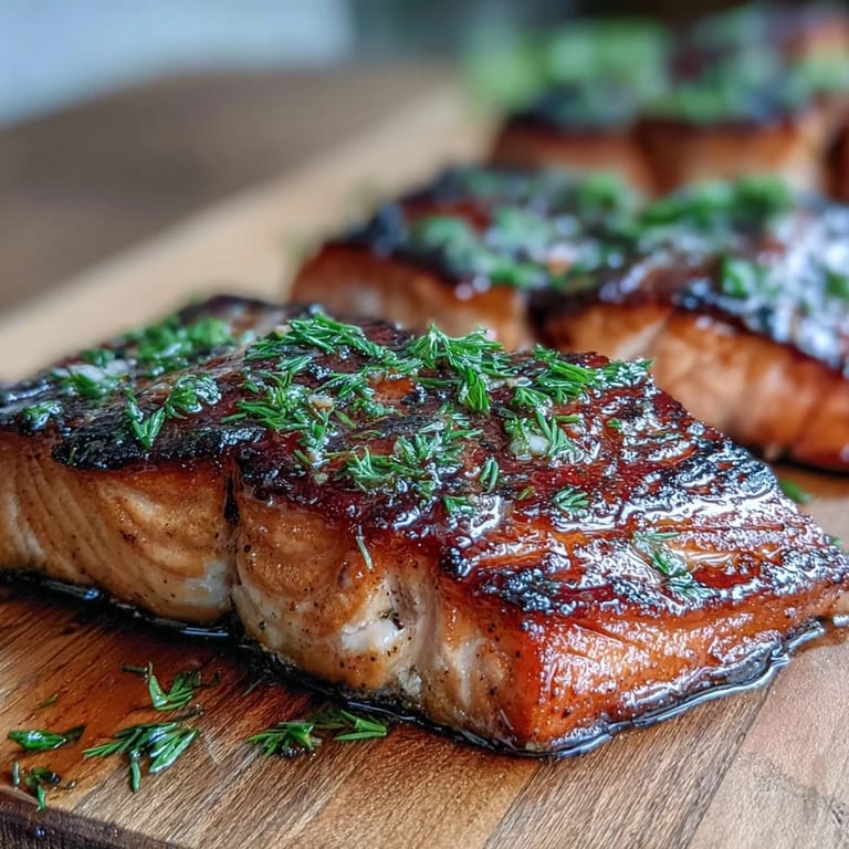 Smoky Cedar Plank Salmon with Lemon Dill, featuring tender salmon fillets grilled over cedar with bright citrus and herb aromas, perfect for an easy dinner.