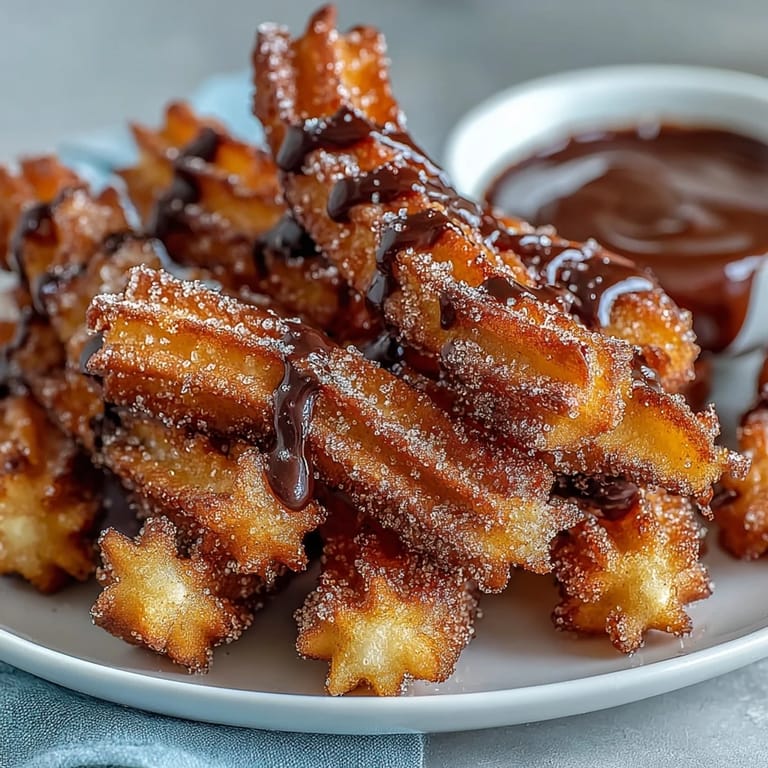 3. Crispy churro bites, tossed in sweet cinnamon sugar and ready for dipping into luscious chocolate sauce, make an irresistible Cinco de Mayo dessert.
