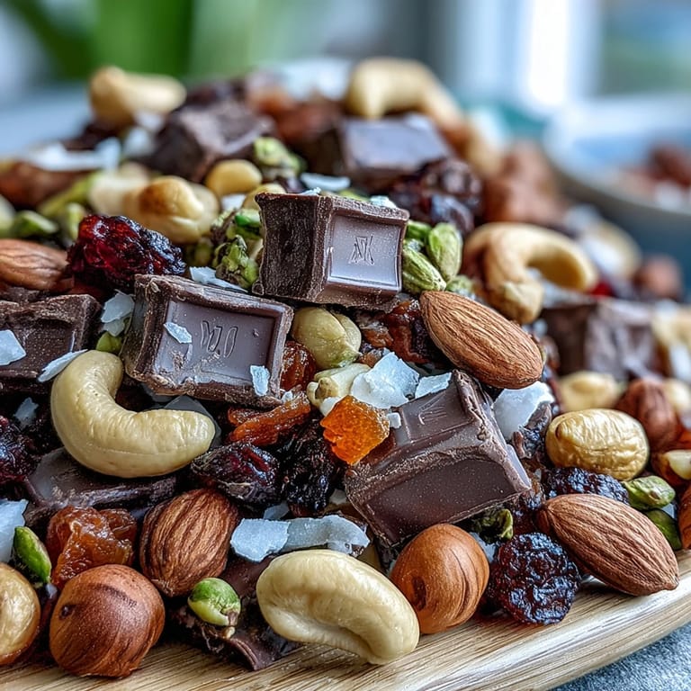 A hearty blend of roasted nuts, pumpkin seeds, and dark chocolate, ideal for beach days or afternoon energy boosts.
